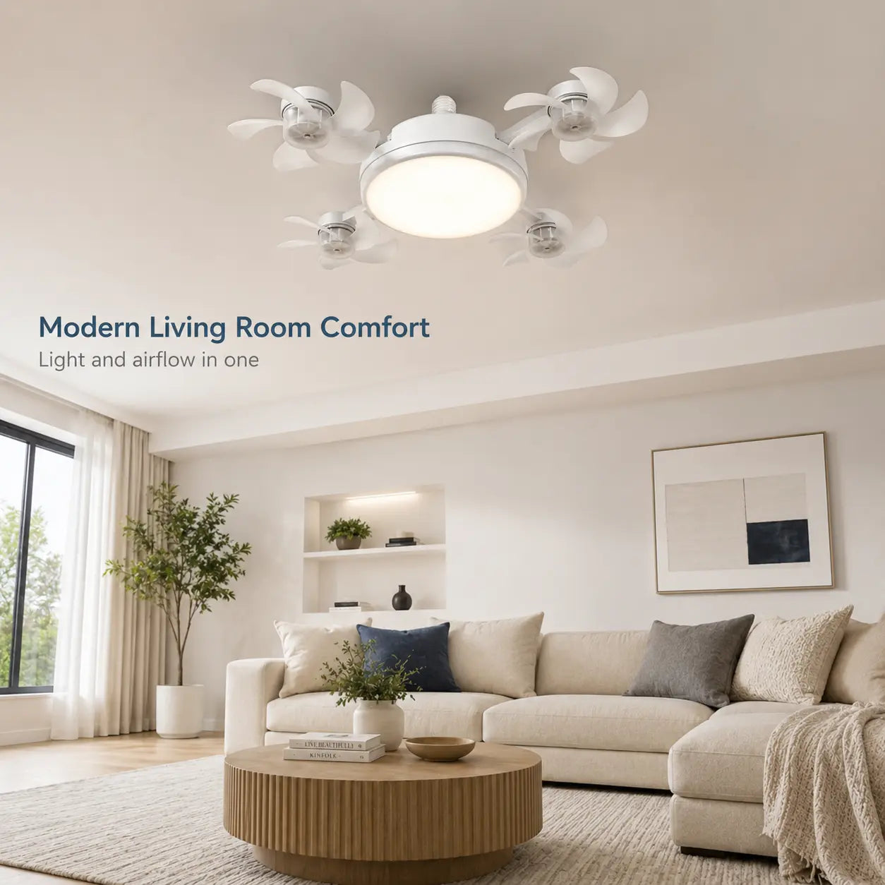 Smart Screw-In Ceiling Fan & Light