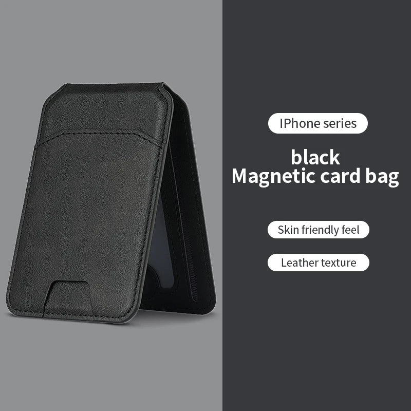 Magsafe Magnetic Leather Wallet Holder Case for all Iphone Card Holder Phone Bag Cover Accessories - Xdovia Store