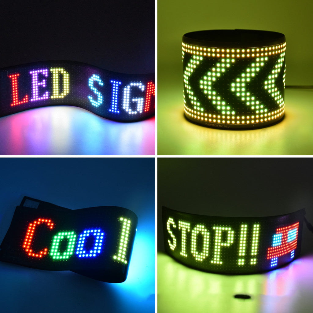Programmable Car LED Sign Full-color Advertising Screen Ultra-thin Custom Text Pattern Animation - Xdovia Store