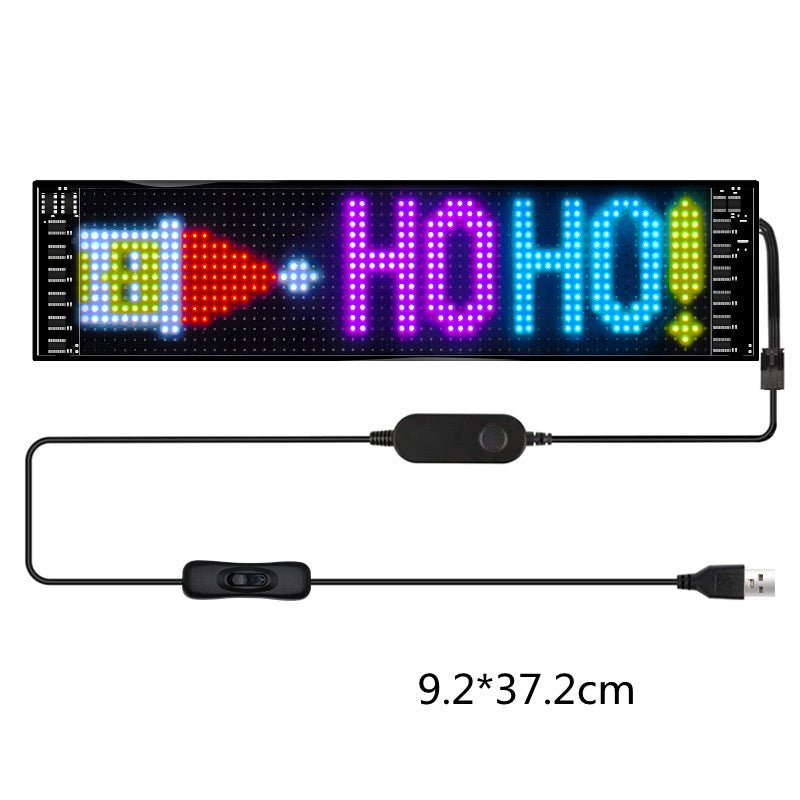 Programmable Car LED Sign Full-color Advertising Screen Ultra-thin Custom Text Pattern Animation - Xdovia Store
